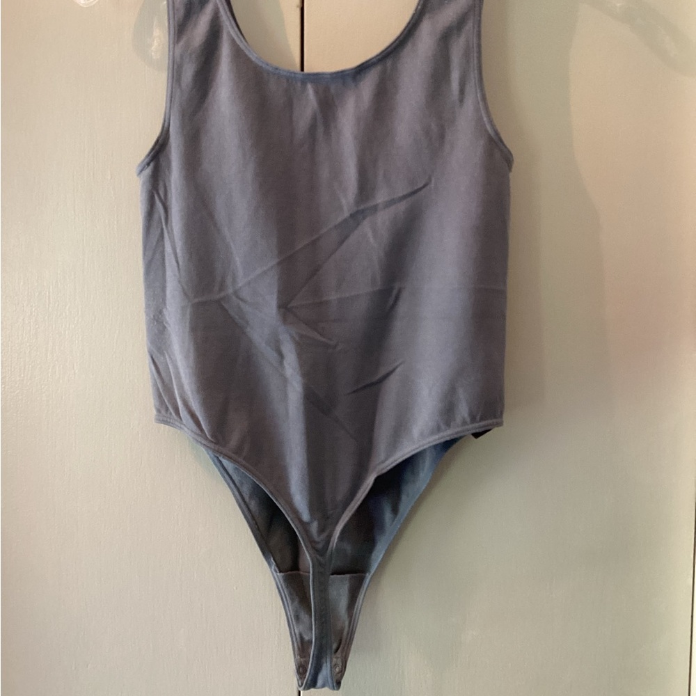 Wolford Gray Sleeveless Bodysuit, size M